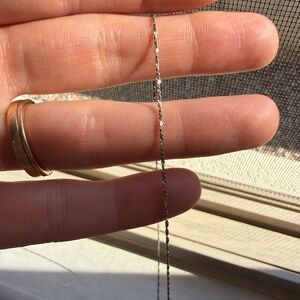 Italian sterling silver rhodium-plated necklace